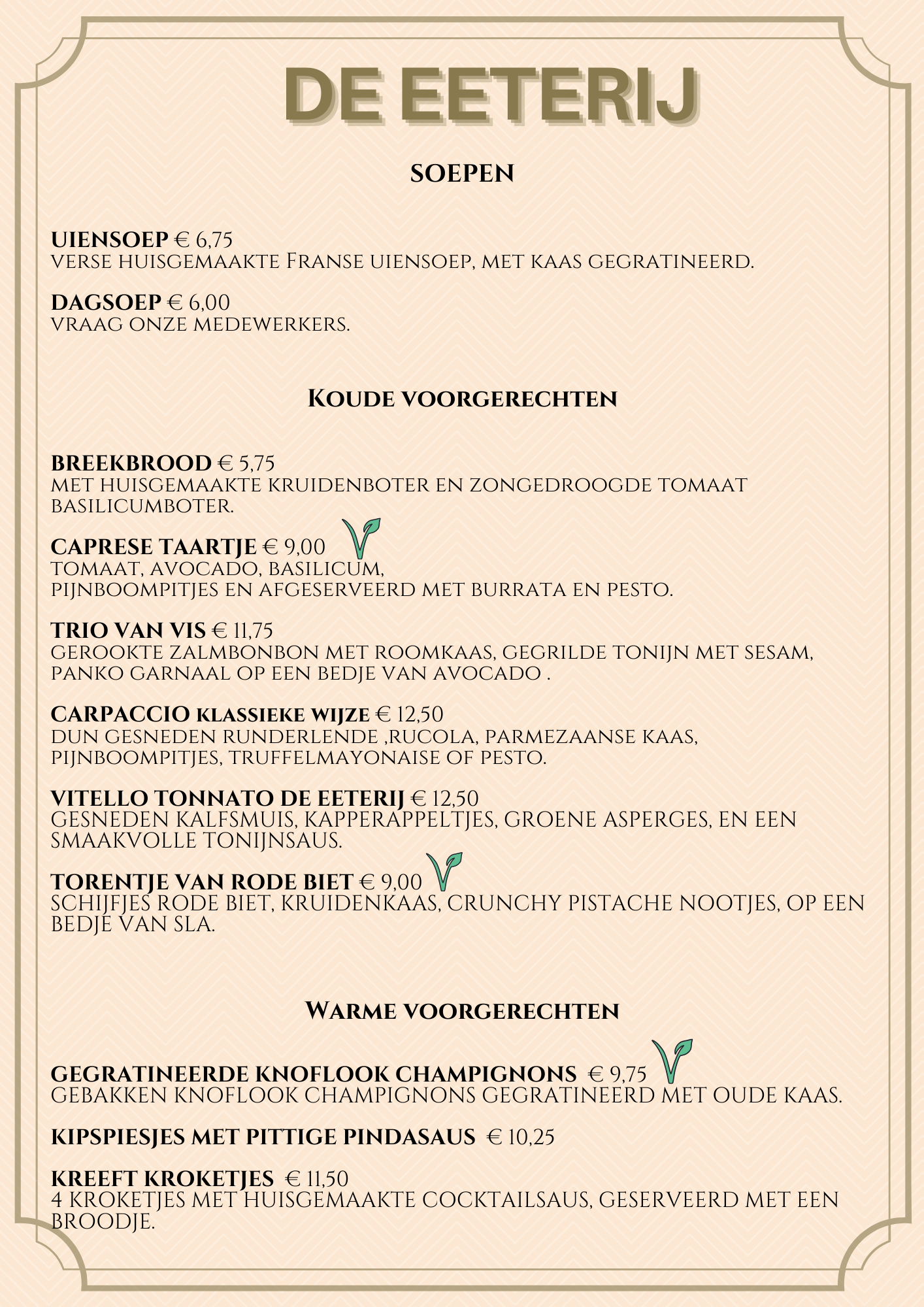 MENU WEB VOOR